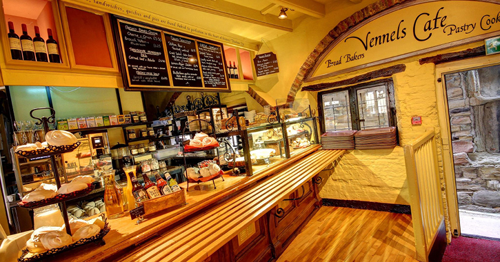 View of the interior of Vennels Cafe